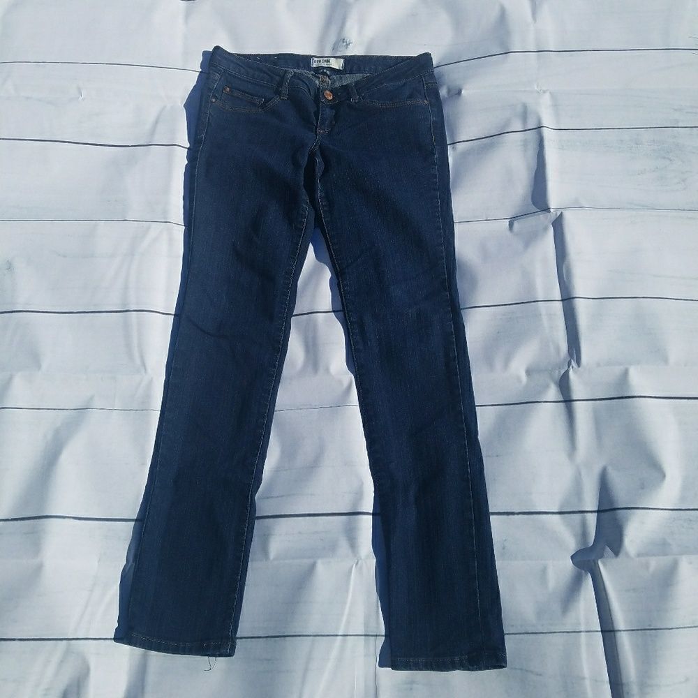 GRG DNM stretch skinny leg jeans dark wash 7